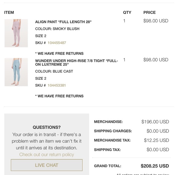 2 pairs of lululemon leggings - Picture 2 of 4